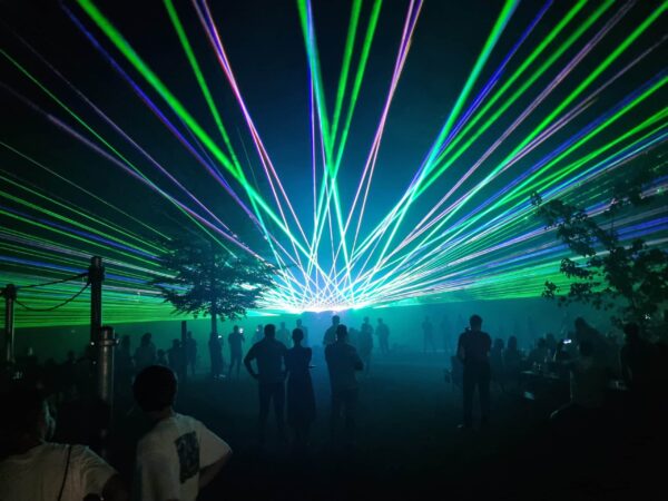 Lasershow groß