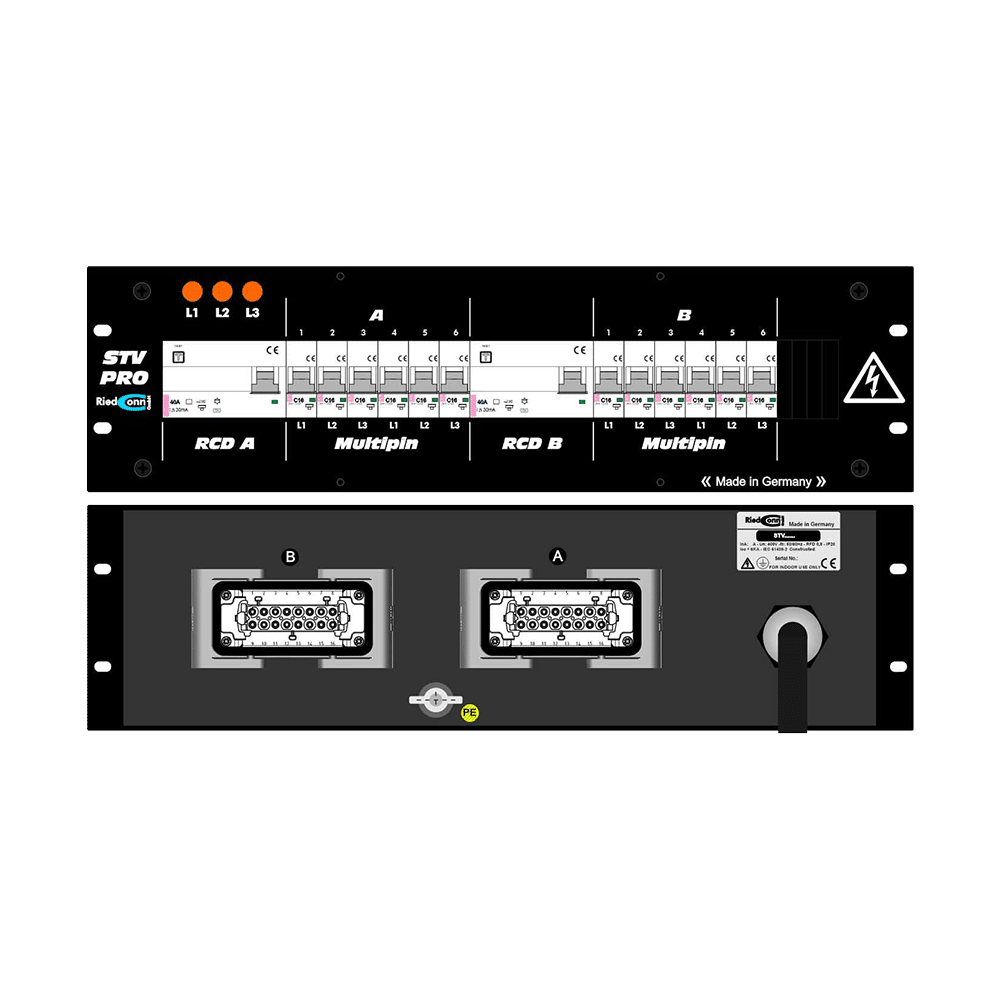 RiedConn STV-32A Verteiler, In: 32A, Out: 2x LAKA
